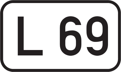 Straßenschild Landesstraße L 69