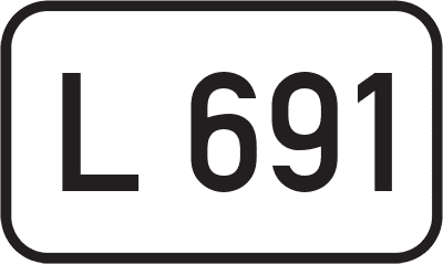 Straßenschild Landesstraße L 691