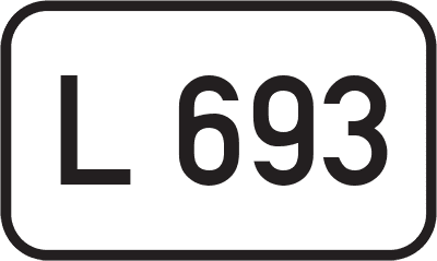 Straßenschild Landesstraße L 693