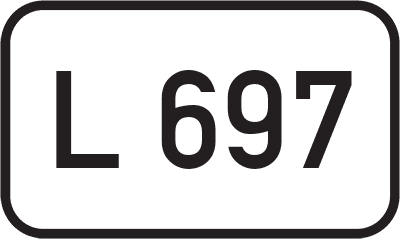 Straßenschild Landesstraße L 697