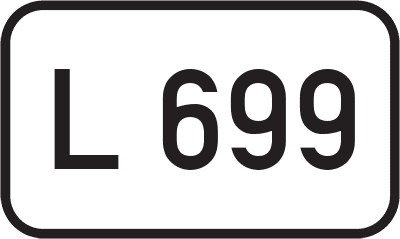 Straßenschild Landesstraße L 699