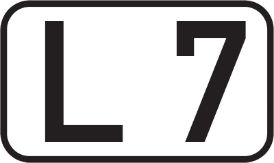 Straßenschild Landesstraße L 7