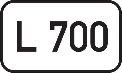 Straßenschild Landesstraße L 700