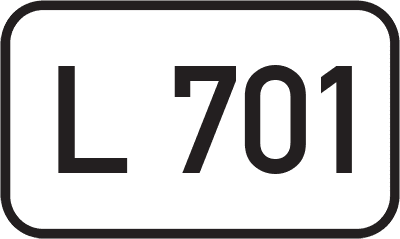 Straßenschild Landesstraße L 701