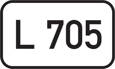 Straßenschild Landesstraße L 705