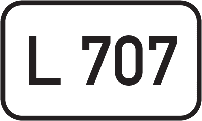 Straßenschild Landesstraße L 707