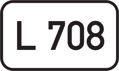 Straßenschild Landesstraße L 708