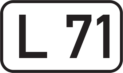 Straßenschild Landesstraße L 71