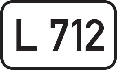Straßenschild Landesstraße L 712