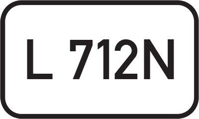 Straßenschild Landesstraße L 712N