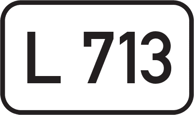 Straßenschild Landesstraße L 713