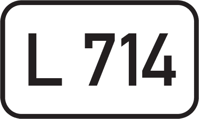 Straßenschild Landesstraße L 714