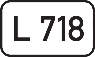 Straßenschild Landesstraße L 718