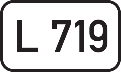Straßenschild Landesstraße L 719