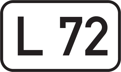 Straßenschild Landesstraße L 72
