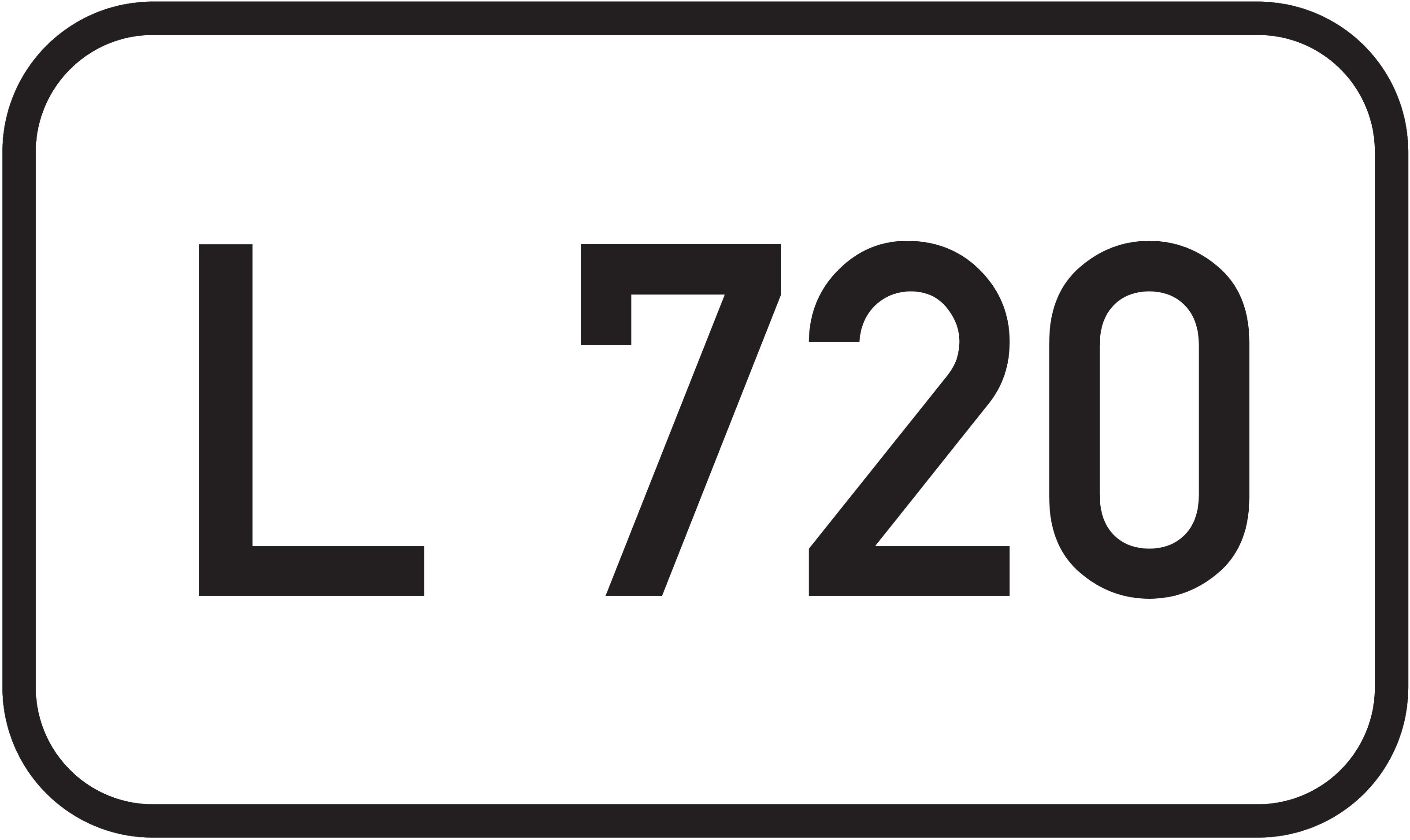 Straßenschild Landesstraße L 720
