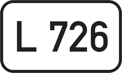 Straßenschild Landesstraße L 726