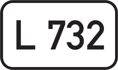 Straßenschild Landesstraße L 732