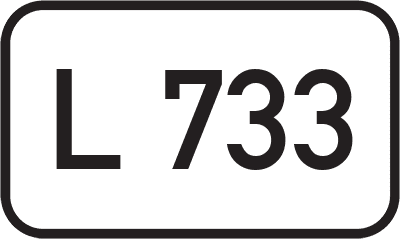 Straßenschild Landesstraße L 733