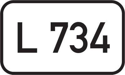 Straßenschild Landesstraße L 734