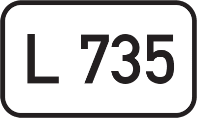 Straßenschild Landesstraße L 735