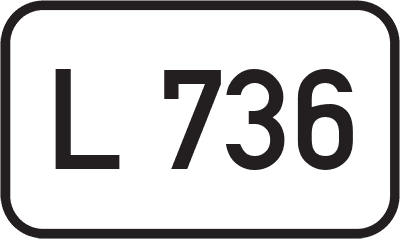 Straßenschild Landesstraße L 736