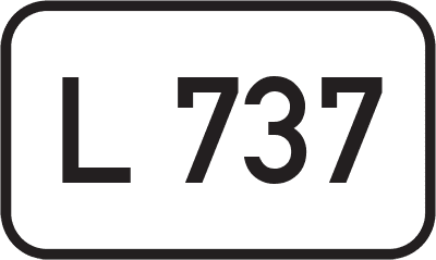 Straßenschild Landesstraße L 737