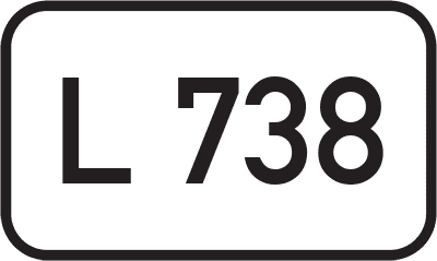 Straßenschild Landesstraße L 738