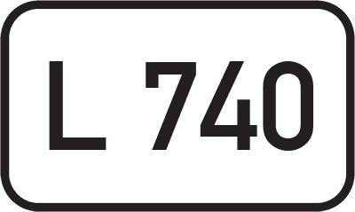 Straßenschild Landesstraße L 740