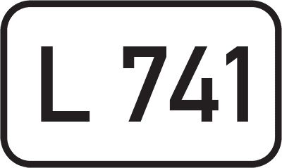 Straßenschild Landesstraße L 741