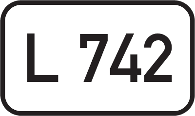 Straßenschild Landesstraße L 742