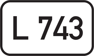 Straßenschild Landesstraße L 743