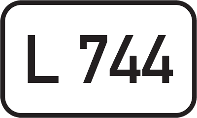 Straßenschild Landesstraße L 744
