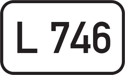 Straßenschild Landesstraße L 746