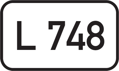 Straßenschild Landesstraße L 748
