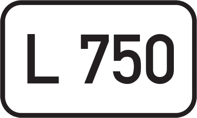 Straßenschild Landesstraße L 750
