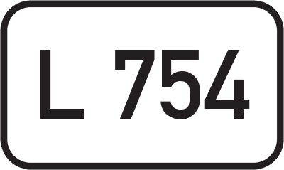 Straßenschild Landesstraße L 754