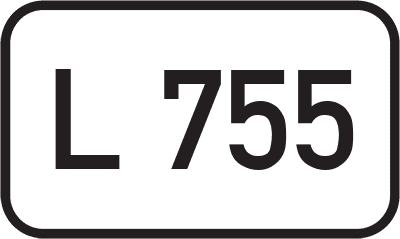 Straßenschild Landesstraße L 755