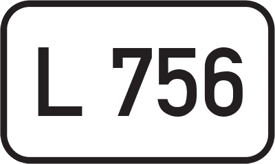 Straßenschild Landesstraße L 756