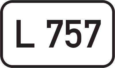 Straßenschild Landesstraße L 757
