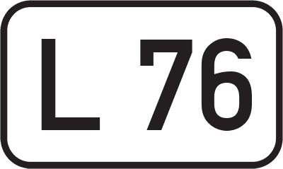 Straßenschild Landesstraße L 76