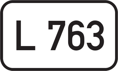Straßenschild Landesstraße L 763