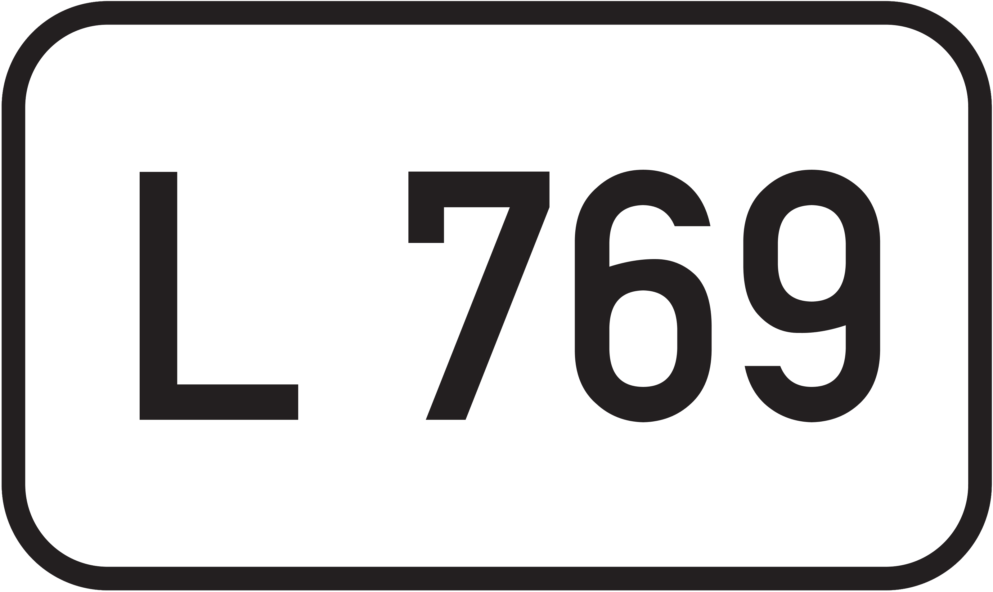 Straßenschild Landesstraße L 769