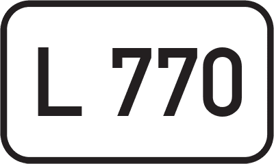 Straßenschild Landesstraße L 770