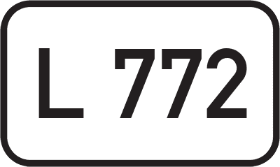 Straßenschild Landesstraße L 772