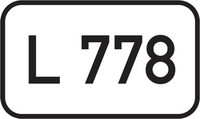 Straßenschild Landesstraße L 778