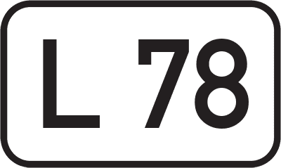 Straßenschild Landesstraße L 78