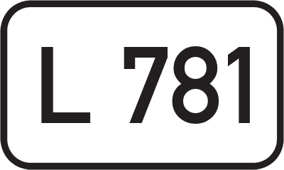 Straßenschild Landesstraße L 781