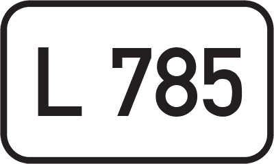 Straßenschild Landesstraße L 785