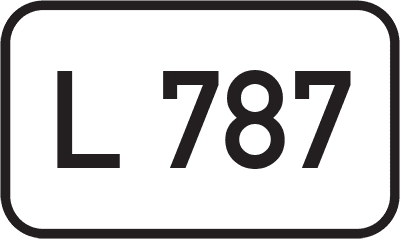 Straßenschild Landesstraße L 787